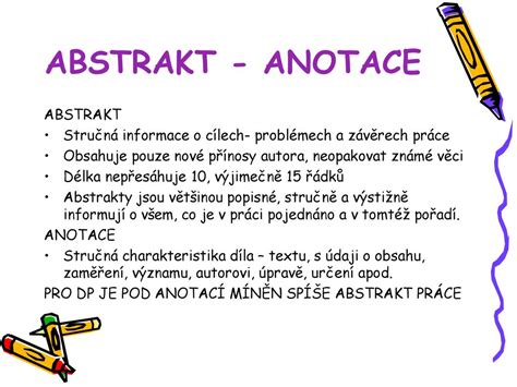 Struktura a délka anotace: Klíčové informace a tipy pro psaní.